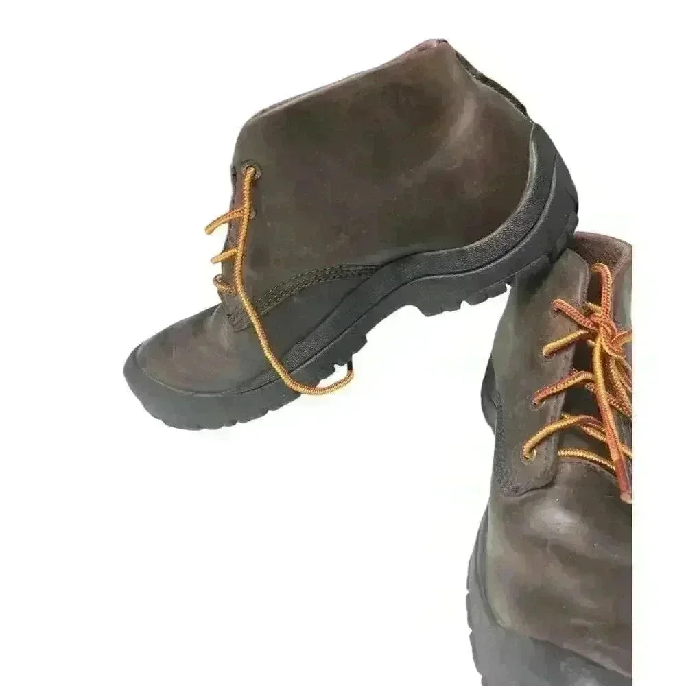 L.L. Bean Men's Leather Hiking Boots Dark Brown Lace Up 8.5